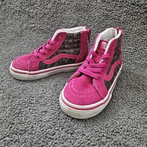 Vans High Top Pink Toddler sz 6